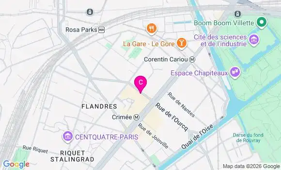Localisation Centre de Santé Dentaire Flandre