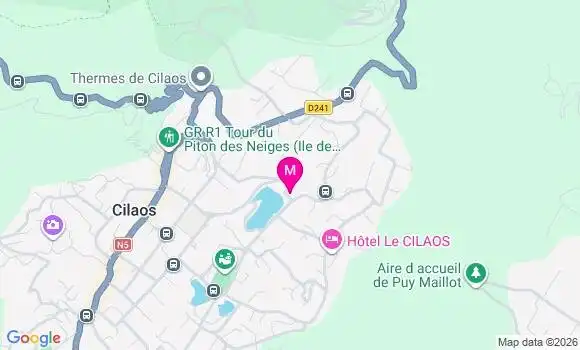 Localisation Les Sourires de Cilaos
