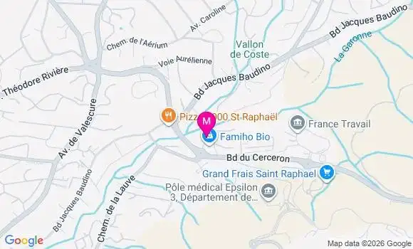 Localisation Ehpad Les Jardins de Valescure
