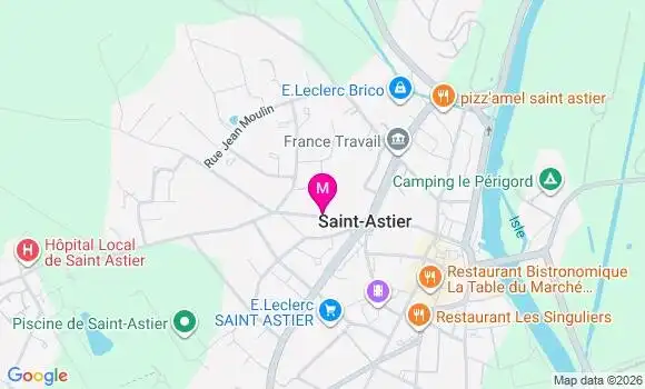 Localisation Ehpad du Ch de Saint Astier