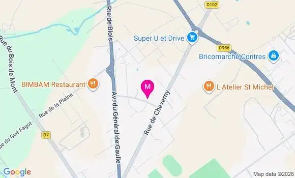 Localisation Ehpad Grand Mont le Controis en Sologn