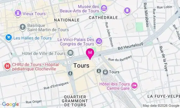 Localisation Centre de Santé Dentaire Dentego Tours