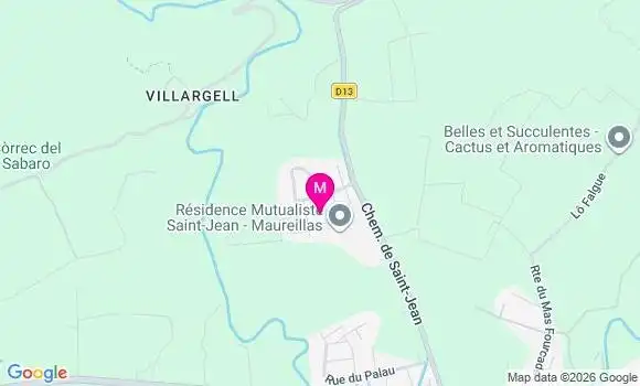 Localisation Ehpad Résidence Mutualiste Saint Jean Pla