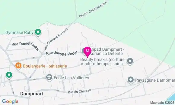 Localisation Ehpad Korian la Detente