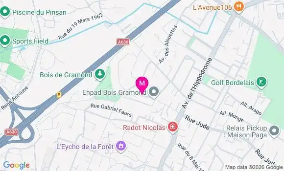 Localisation Ehpad Bois Gramond