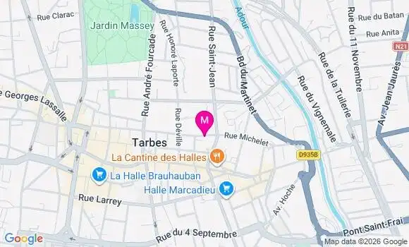 Localisation Ehpad Marie Saint Frai a Tarbes