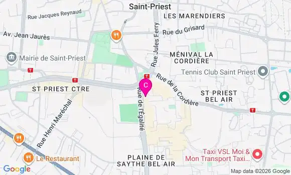 Localisation Centre de Santé Aujourd