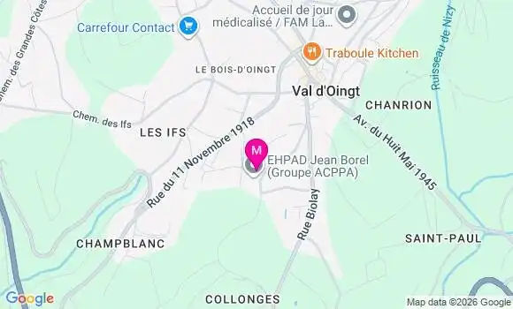 Localisation Ehpad Jean Borel