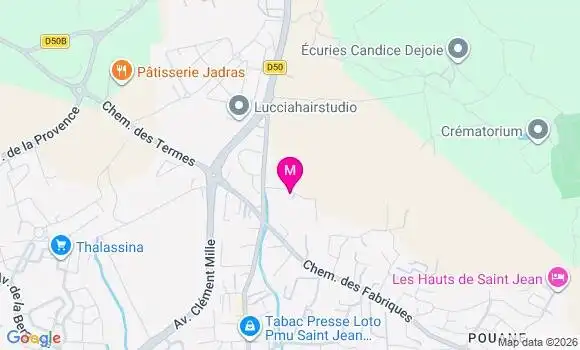 Localisation Ehpad Les Oliviers de Saint Jean
