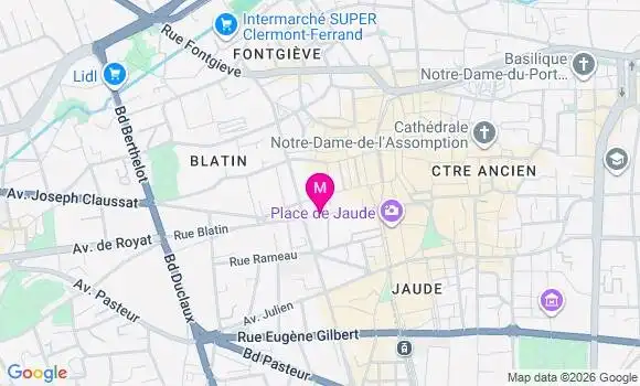 Localisation Centre de Santé Acces Vision Clermont