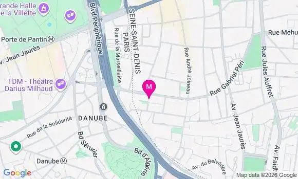 Localisation Centre de Santé du Pre Saint Gervais