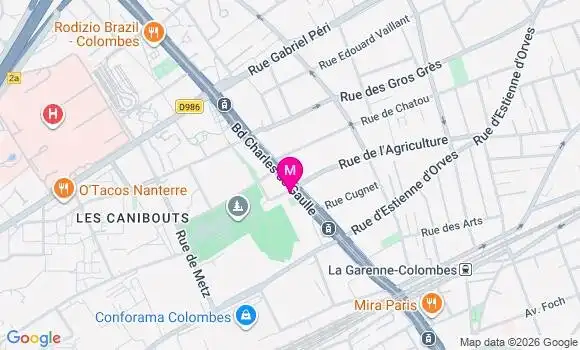 Localisation Centre Dentaire Colombes