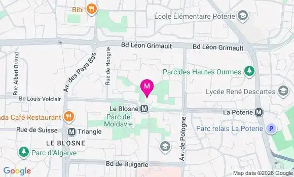 Localisation Centre de Santé du Blosne
