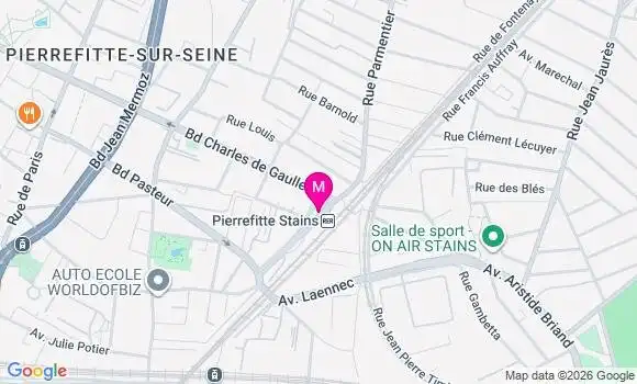 Localisation Centre de Santé Médico Dentaire de Pierrefitte