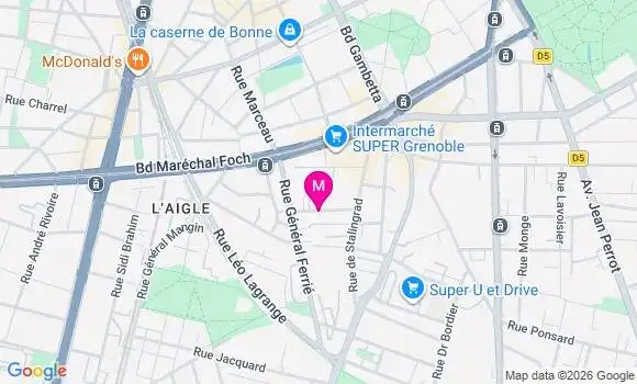 Localisation Centre de Santé Oxance Grenoble