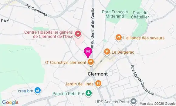 Localisation Centre de Santé Médical du Clermontois