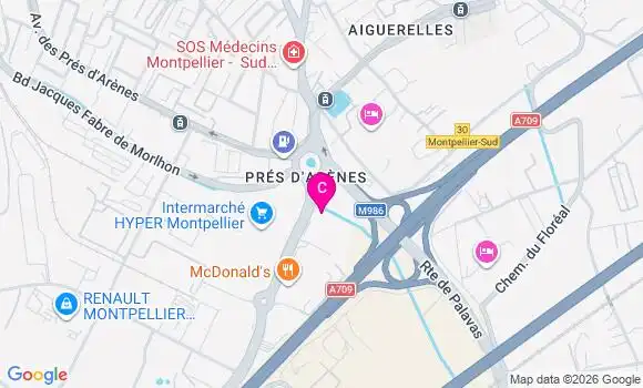 Localisation Centre de Santé Dentaire Montpellier Argeliers