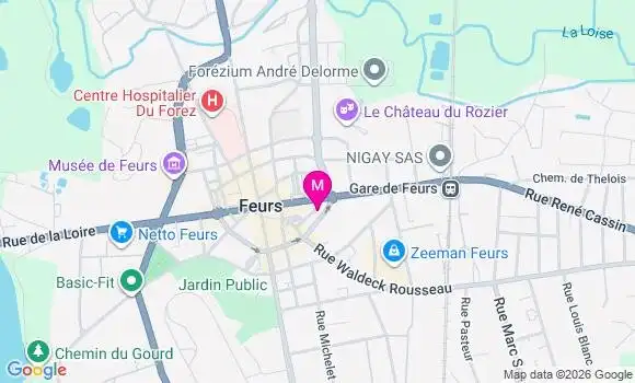 Localisation Centre Dentaire Mutualiste Feurs