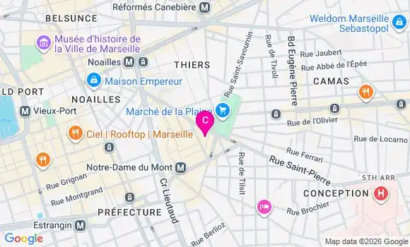 Localisation Centre de Santé Dentaire Place Jean Jaures