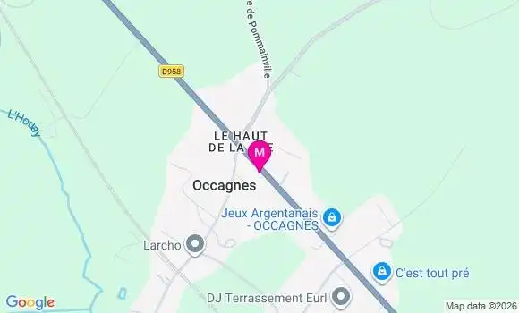 Localisation Ehpad Saint Vincent de Paul Occagnes