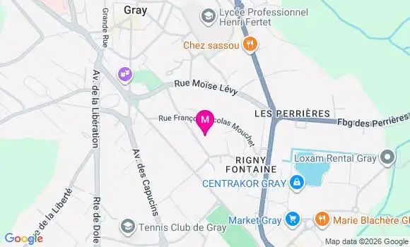 Localisation Ehpad Cournot Changey