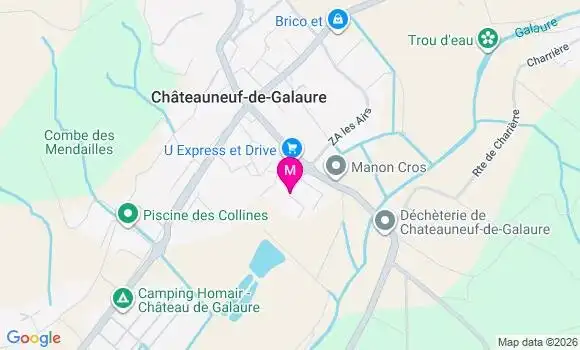 Localisation Ehpad Les Hirondelles de la Galaure