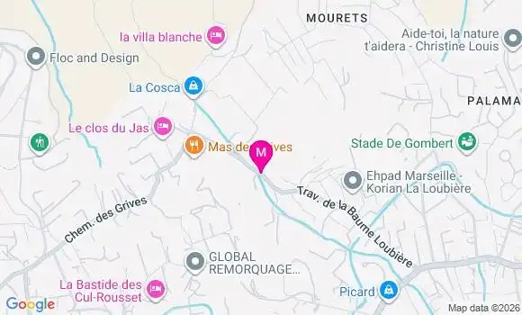 Localisation Ehpad Korian la Loubiere
