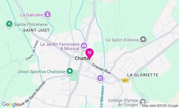 Localisation Centre de Santé des Coteaux Chatte