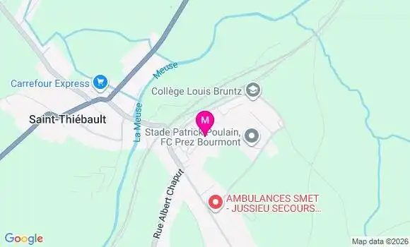Localisation Ehpad de Bourmont