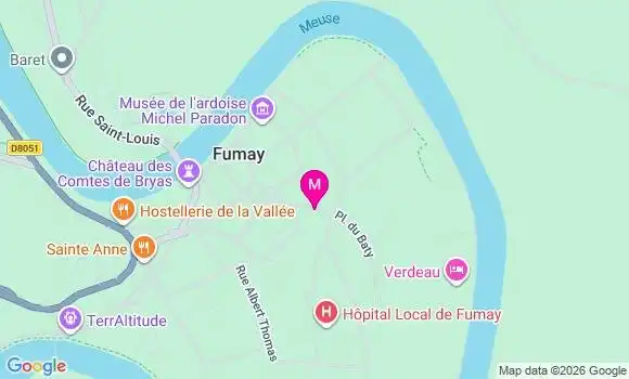 Localisation Centre de Santé Intercommunal Ardenne Rives Meuse