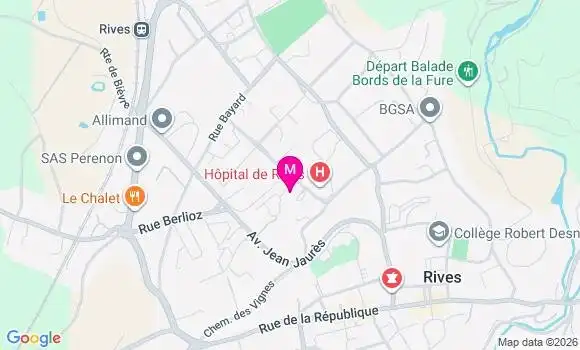 Localisation Ehpad du Parc Ch de Rives