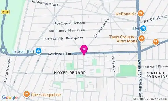 Localisation Centre de Santé Athis Mons