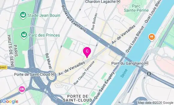 Localisation Centre de Santé Dentaire Paris Versailles