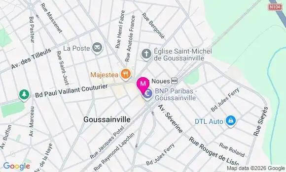 Localisation Centre de Santé Dentaire Goussainville