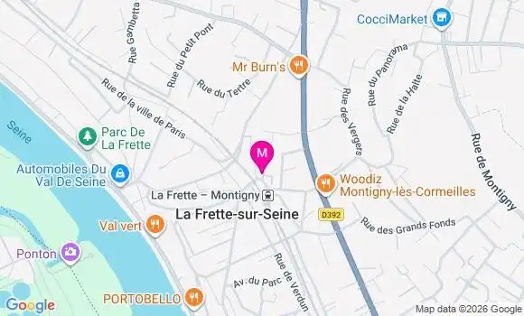 Localisation Centre Médico Dentaire la Frette