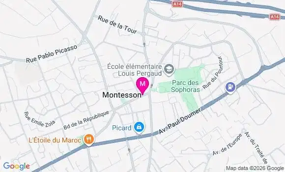 Localisation Centre de Santé Dentaire de Montesson