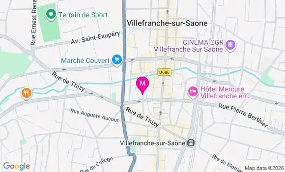 Localisation Centre de Santé So Clinic Calade