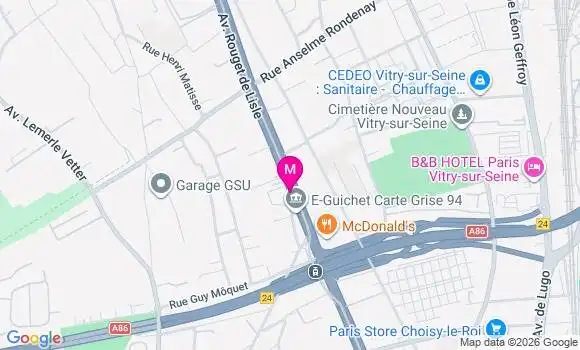 Localisation Ehpad La Passerelle des Arts
