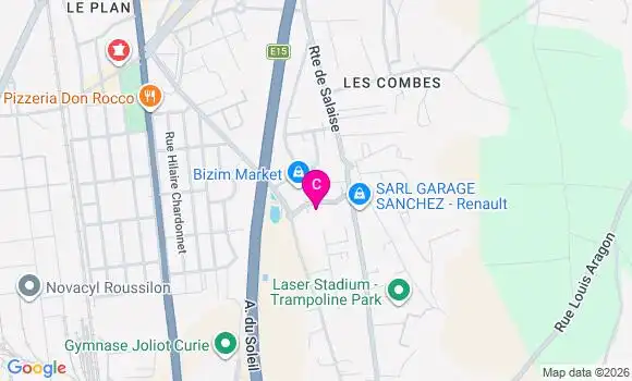 Localisation Centre de Santé Oxance Salaise sur Sanne