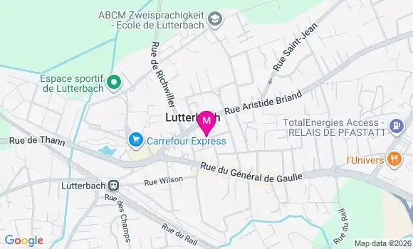 Localisation Centre de Soins Lutterbach