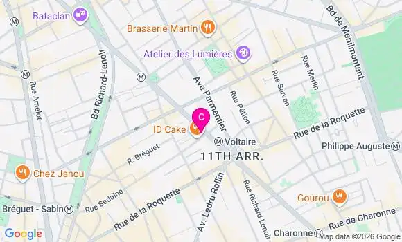 Localisation Centre de Santé Médico Dentaire Orthadent Voltaire