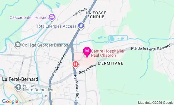 Localisation Ehpad Paul Chapron