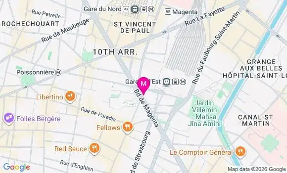 Localisation Centre de Santé Médico Dentaire Gare Est
