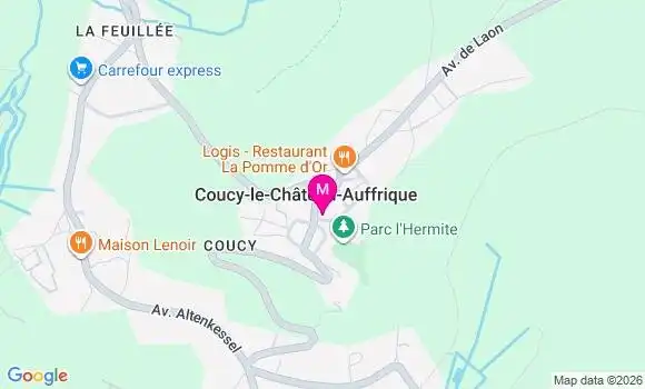 Localisation Csm Municipal de Coucy