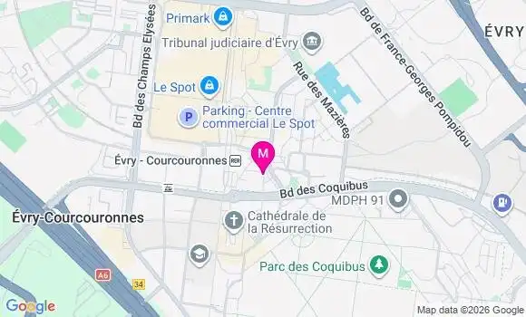 Localisation Centre de Santé Médico Dentaire Blaise Pascal