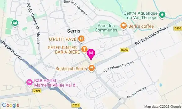 Localisation Centre de Santé Serris