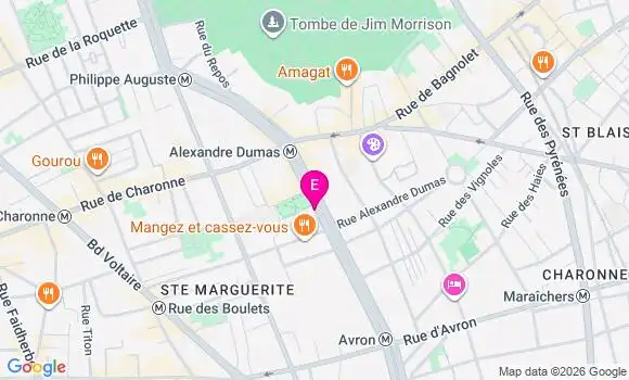 Localisation Centre de Santé Médico Dentaire Charonne