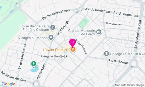 Localisation Centre Dentaire Cergy Gare
