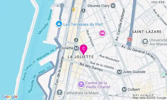 Localisation Centre de Santé Dentaire Marseille
