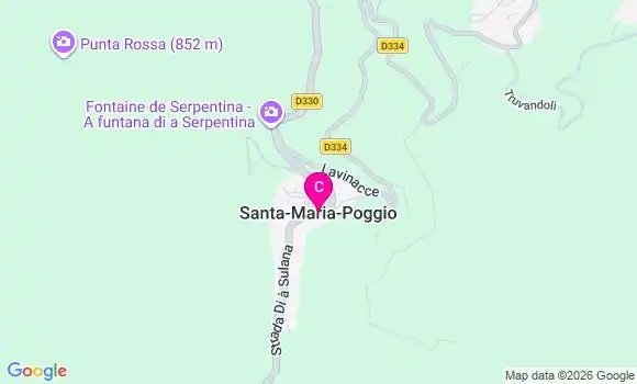 Localisation Centre Dentaire de Santa Maria Poggio